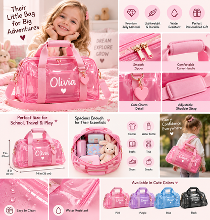 Personalized Jelly Duffle Bag