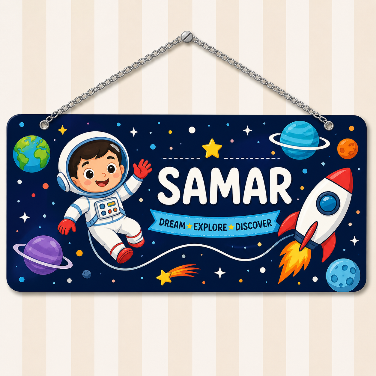 Personalized Kids Door Name Plate